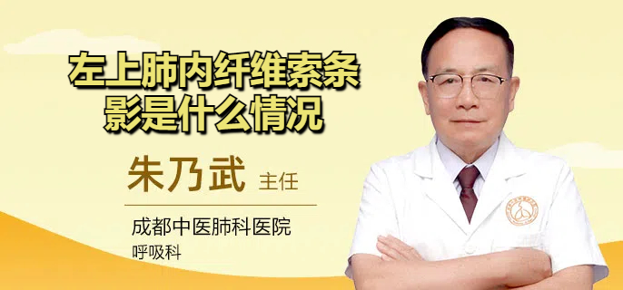左上肺内纤维索条影是什么情况