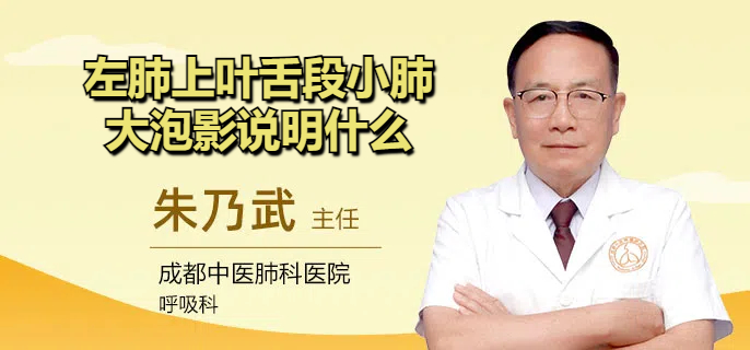 左肺上叶舌段小肺大泡影说明什么