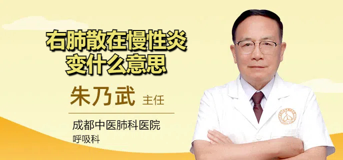 右肺散在慢性炎变什么意思