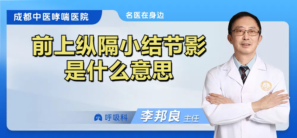 前上纵隔小结节影是什么意思