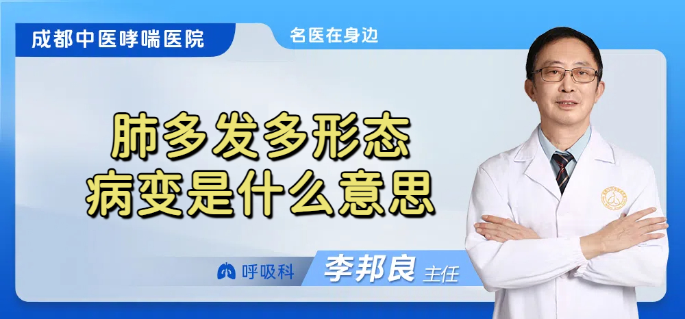 左肺多发多形态病变是什么意思