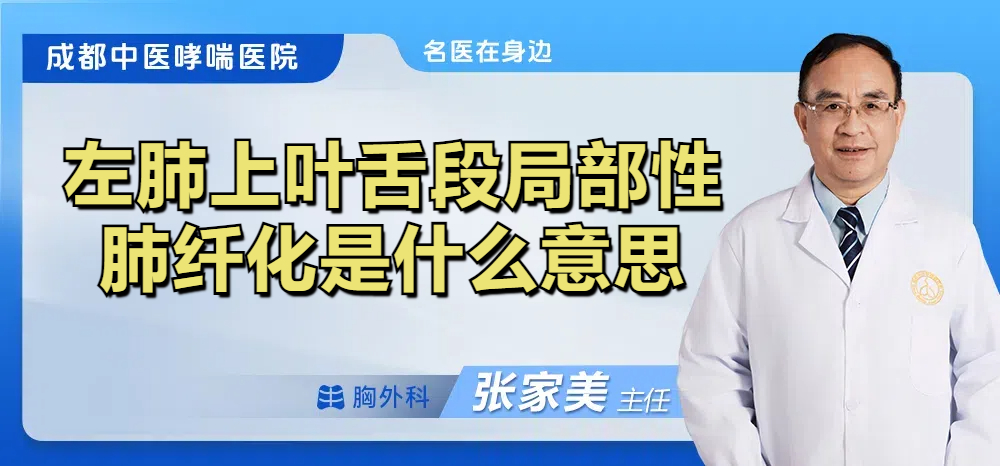 左肺上叶舌段局部性肺纤化是什么意思