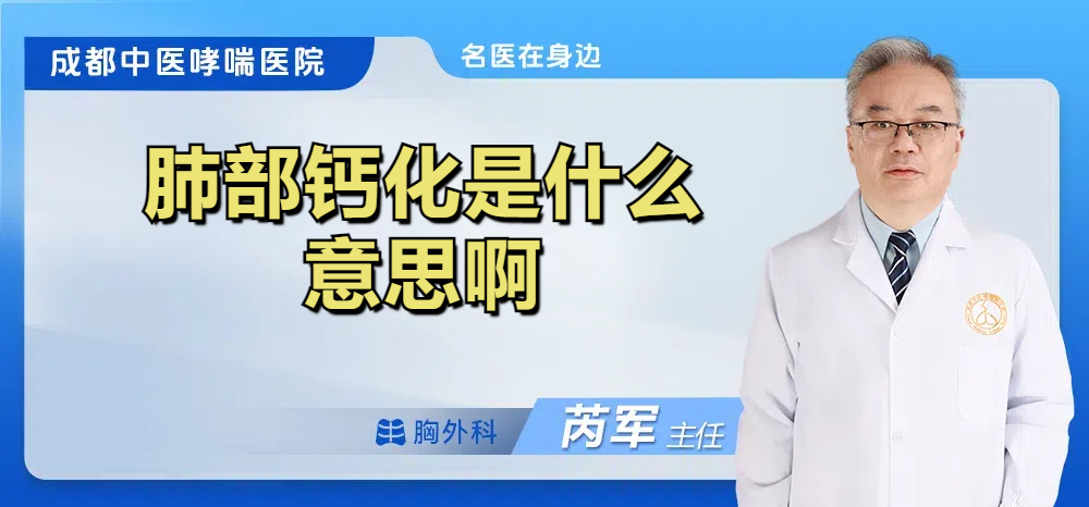 肺部钙化是什么意思啊