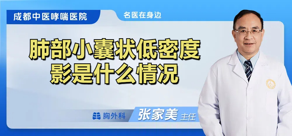 肺部小囊状低密度影是什么情况