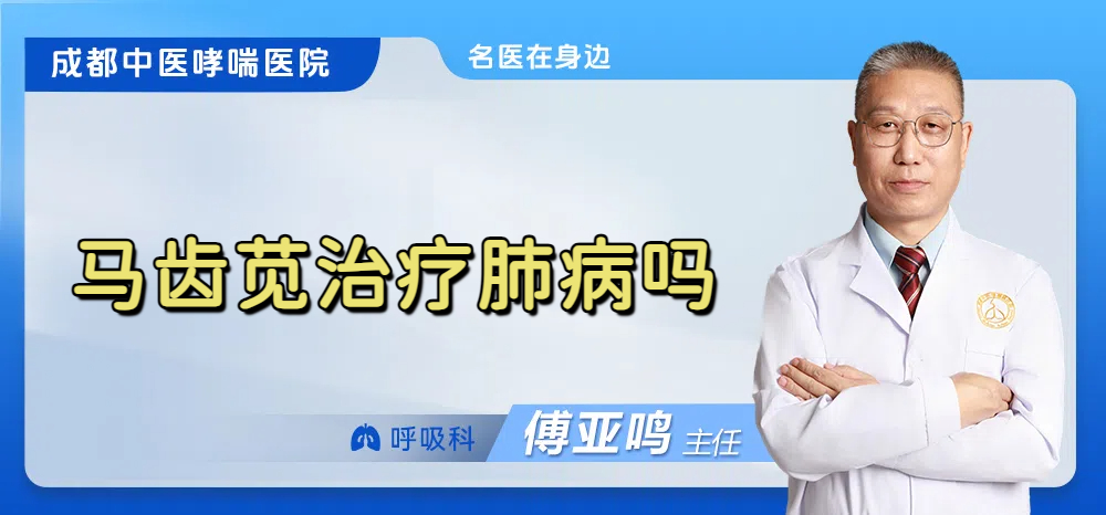 马齿苋治疗肺病吗