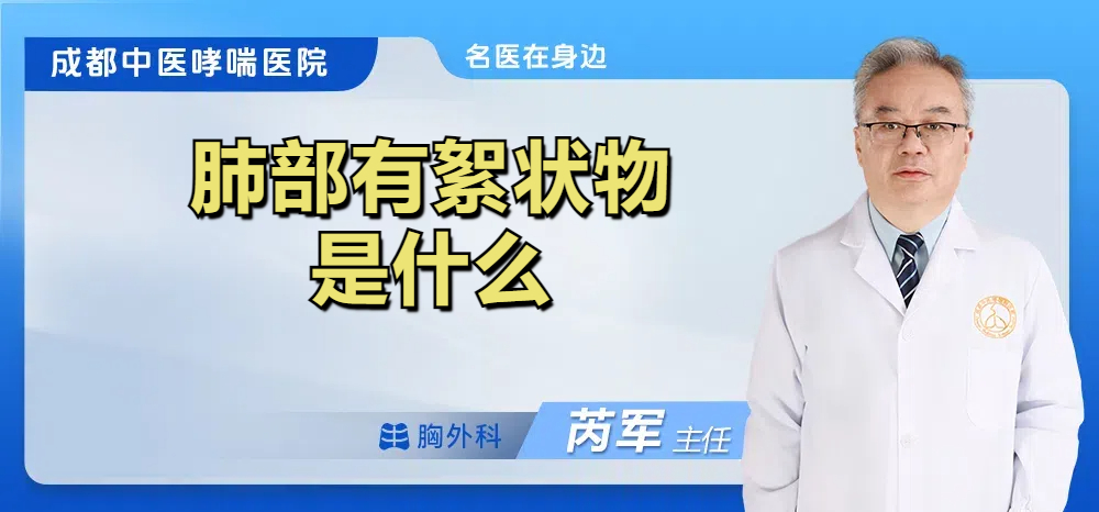 肺部有絮状物是什么