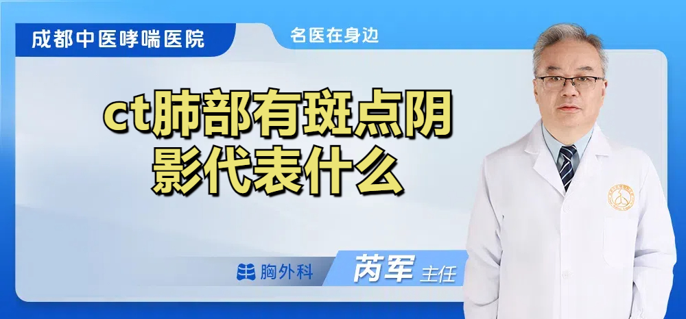 ct肺部有斑点阴影代表什么